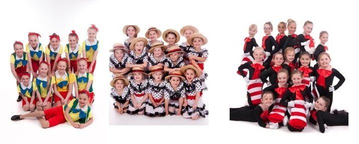 a group of dance students