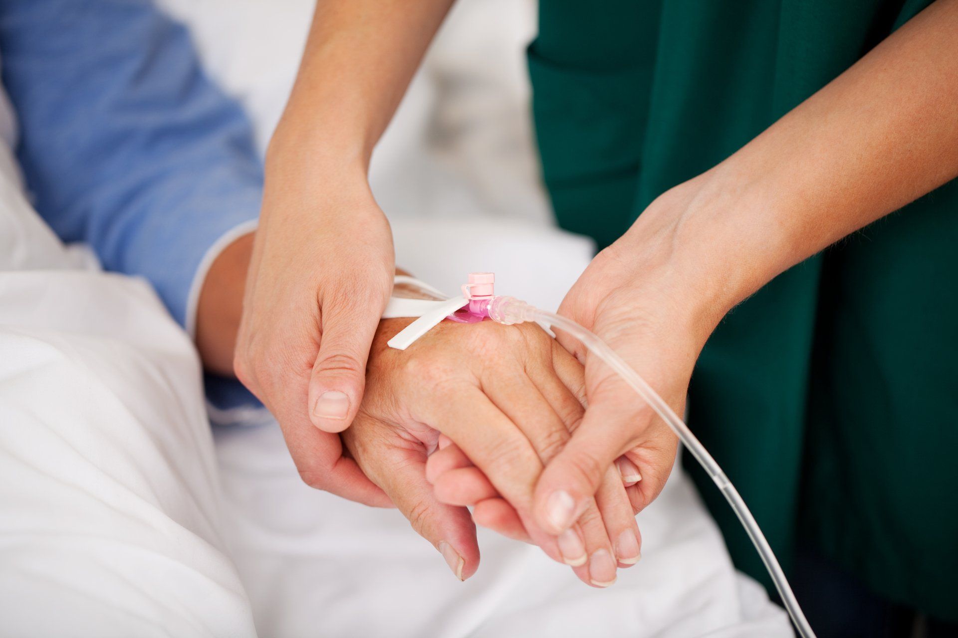 a doctor talking to a patient
