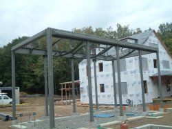 steel shed installation