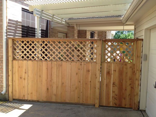 Vertical Wooden Gate — Pearland, TX — Fence Keeper