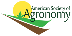 The logo for the american society of agronomy