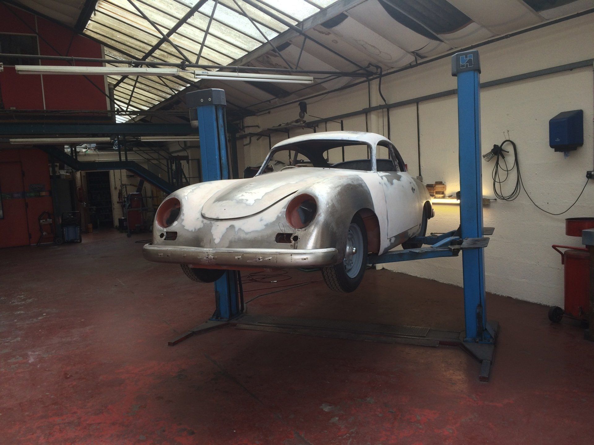 car in the garage