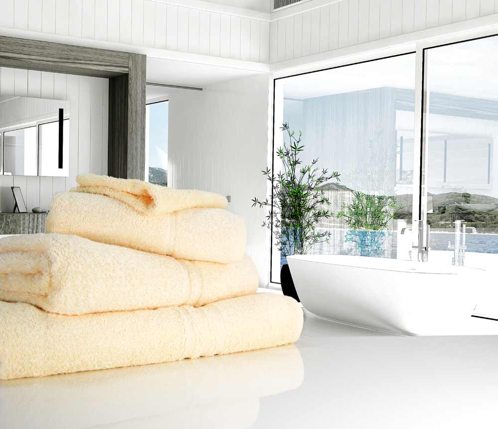 Cream Towels 500 gsm