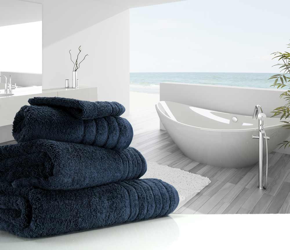 Wholesale  Ink Navy blue towels