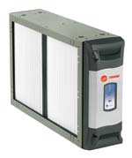 A picture of a air filter on a white background.