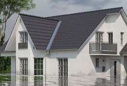 flooded home