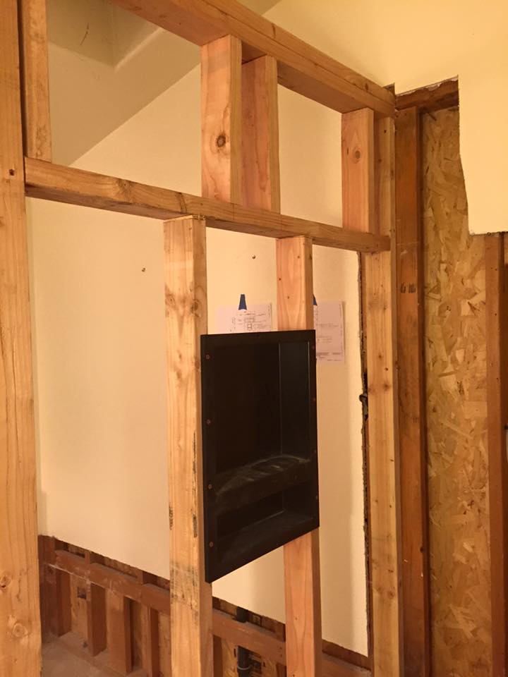 Custom wood shower enclosure remodel Tulare CA
