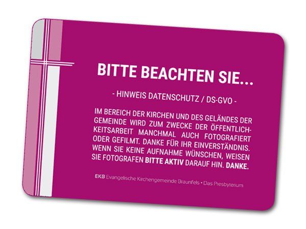 Hinweis Datenschutz
