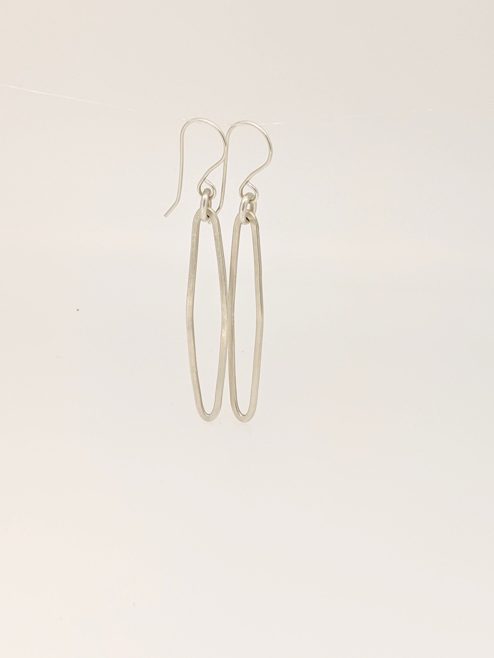 Modernist earrings in sterling silver