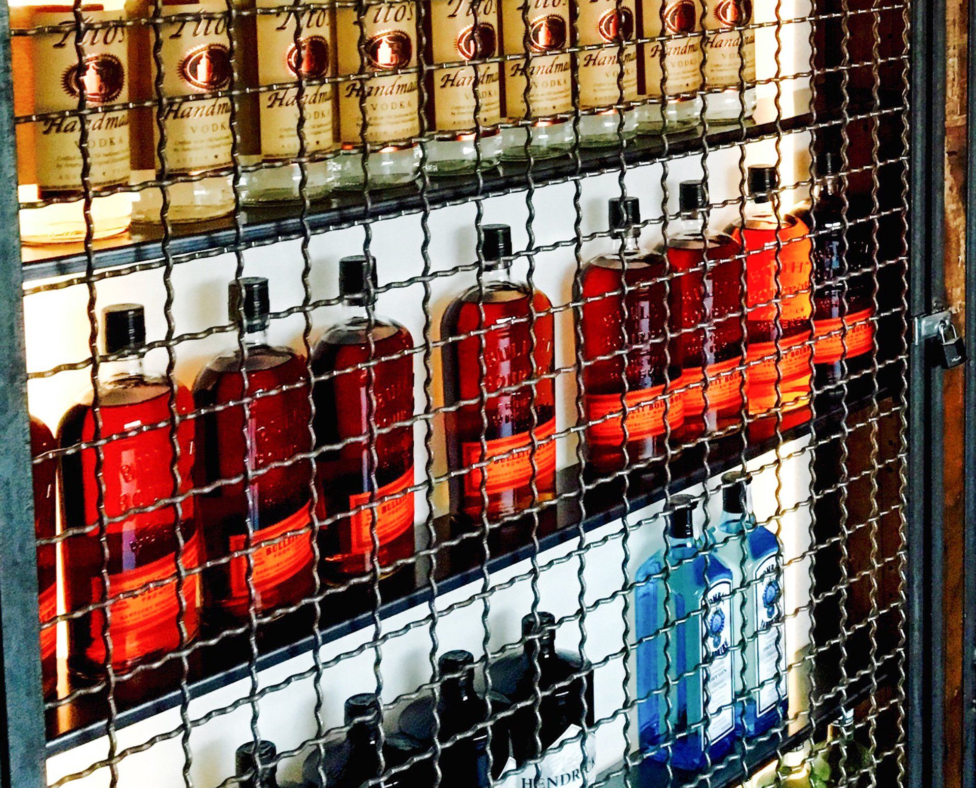 uncle jacks bar storage rack and alcohol