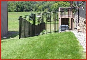 Backyard Rail — Fences Omaha in Omaha, NE Backyard Rail — Fences Omaha in Omaha, NE