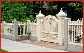 Fence on house entrance — Fences Omaha in Omaha, NE Fence on house entrance — Fences Omaha in Omaha, NE