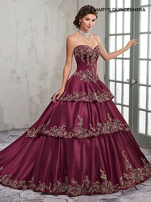 Maroon Quinceañera Dress — Hartford, CT — Casa Tony