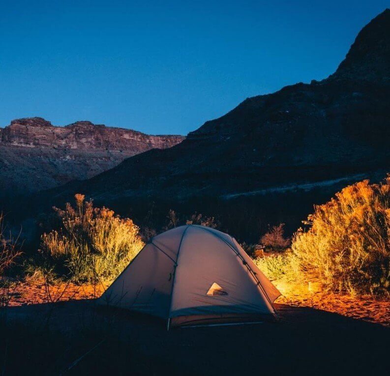 camping camping scattering ashes ceremony
