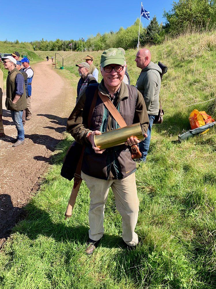 ABF Scotland's Charity Clay Shoot winner with brass shell ABF Scotland's Charity Clay Shoot winner with brass shell