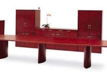 Red Office Desk — Office Furniture in Greenfield, MA Red Office Desk — Office Furniture in Greenfield, MA