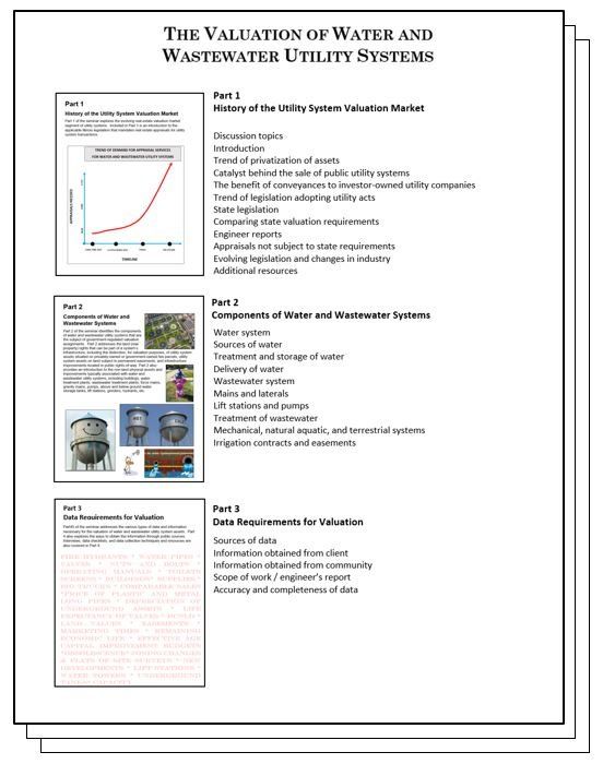 The Valuation of Water and Wastewater Utility Systems