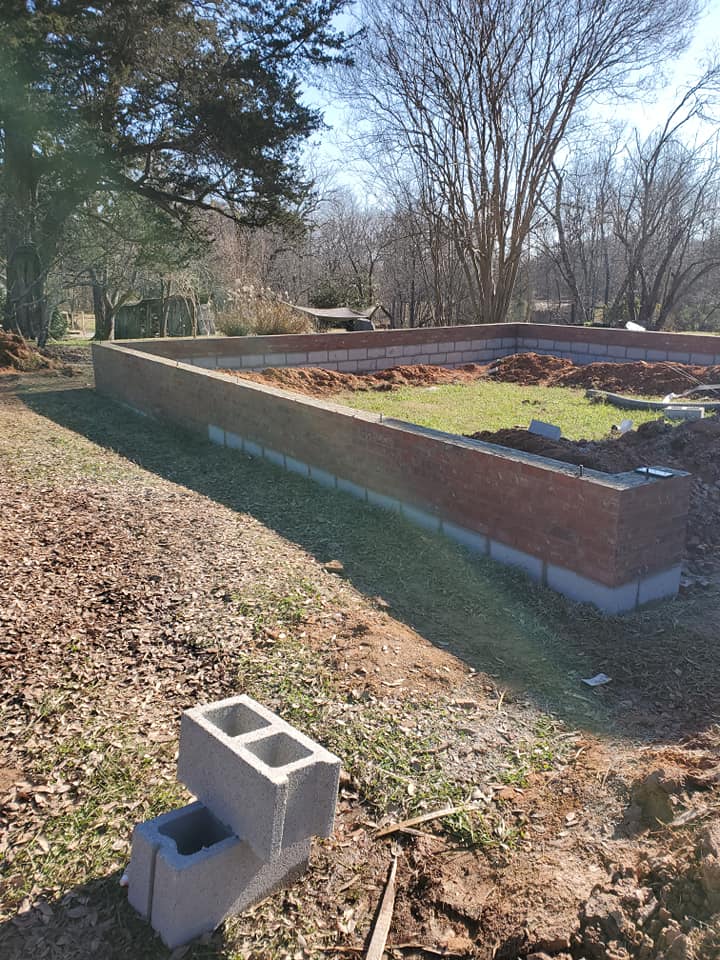 brick concrete wall