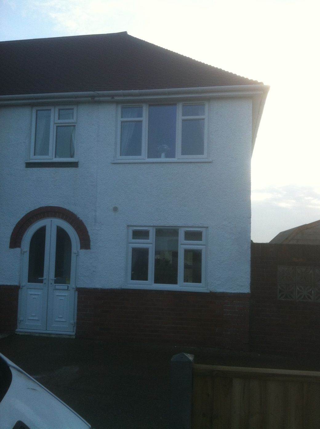 Garage conversion with extension above