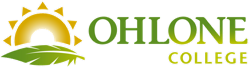 A logo for ohlone college with a sun and a feather