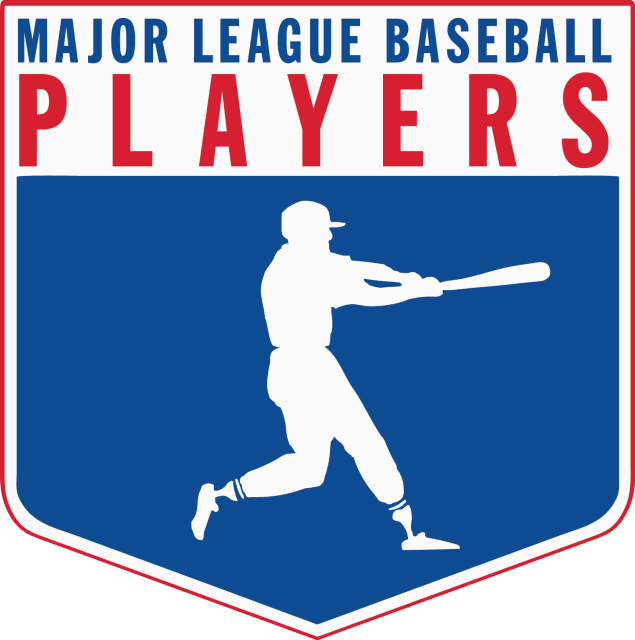 MLB Players logo: Red text 