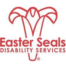 Red Easter Seals Disability Services logo with a flower design above the text.