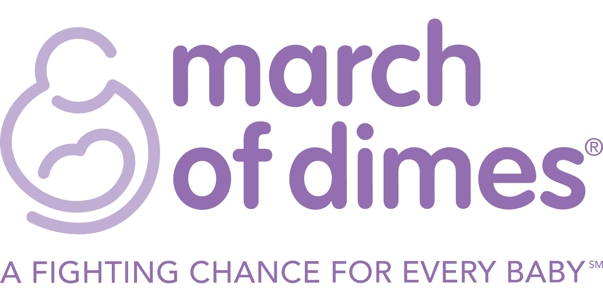 The march of dimes logo is a fighting chance for every baby.