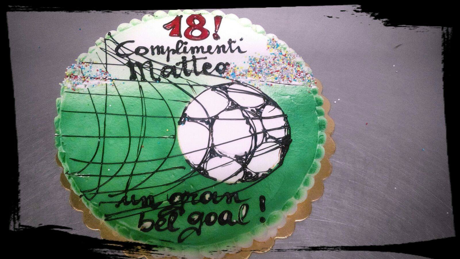 torta 18 anni calcio