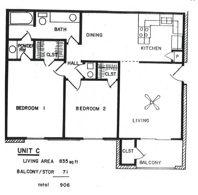 2 Bed 2 Bath