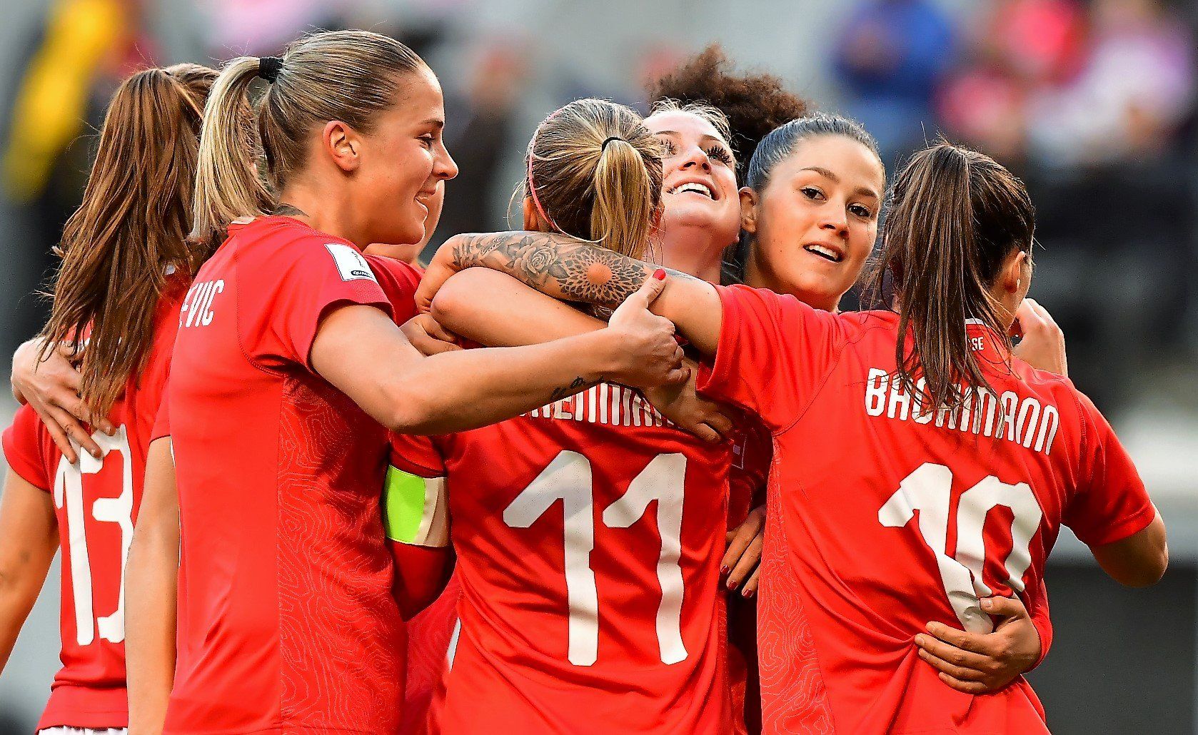 Frauenfussball Torjubel