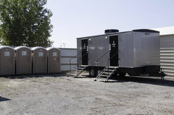 Exterior of portable toilet — Portable Toilets in Ypsilanti, MI