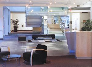 Office building sitting area - project management in Santa Monica, CA.