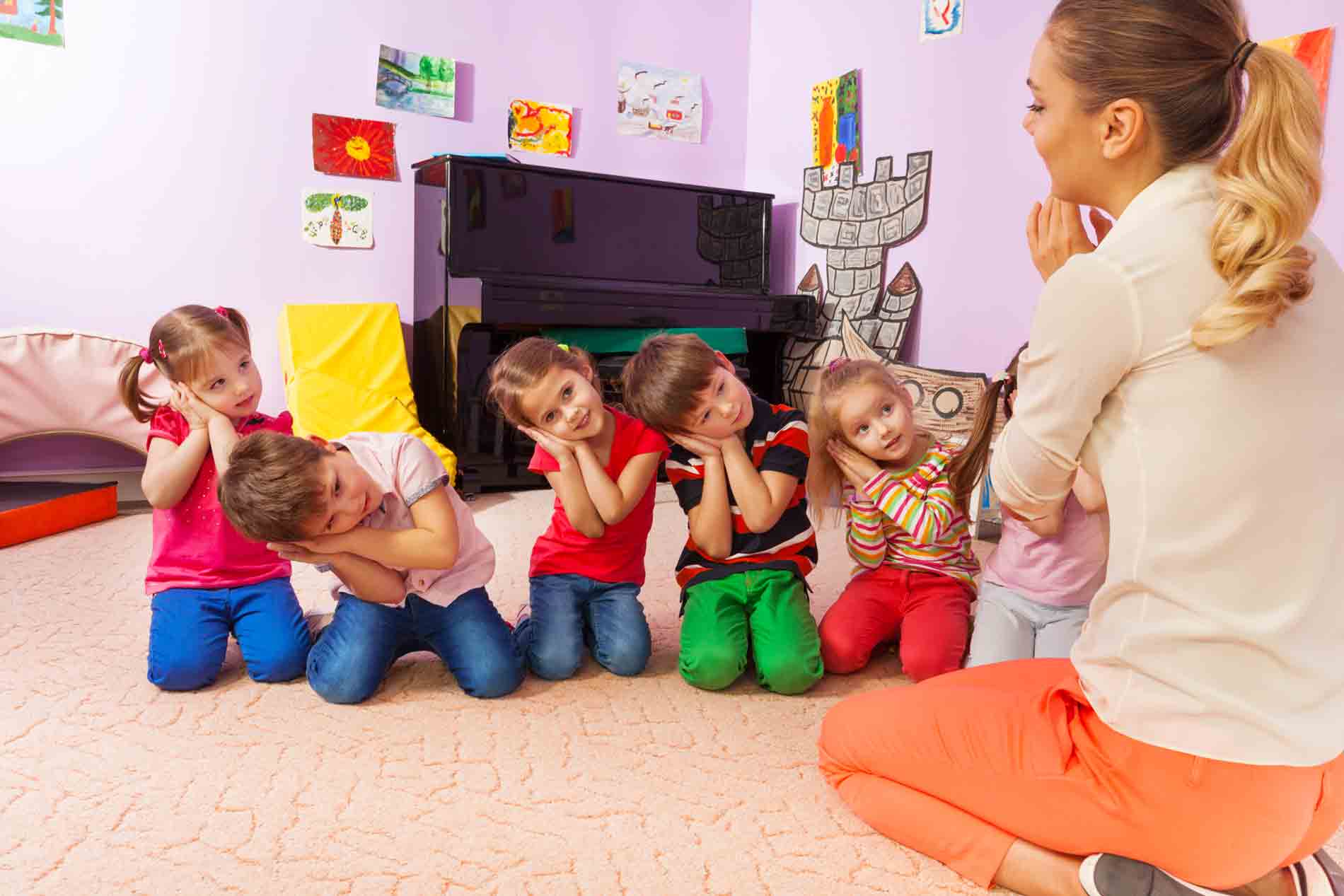 Kids playing on the floor kids playing on the floor