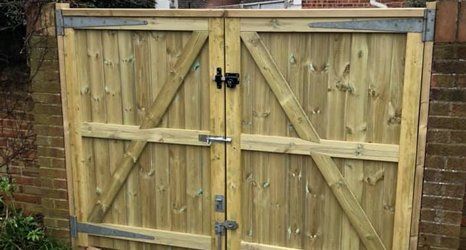 wooden gate