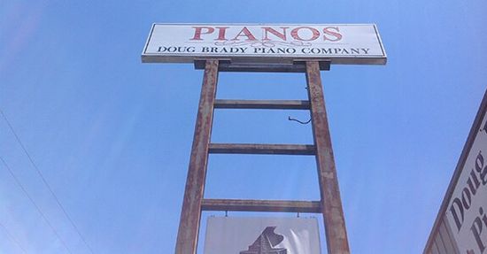 Pianos Sign — Hickory, NC — Doug Brady Piano Company Pianos Sign — Hickory, NC — Doug Brady Piano Company