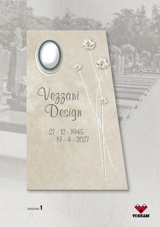 Lapide  con incisione personalizzata vezzani design