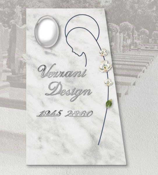 Tombstone with personalized engraving vezzani design 5
