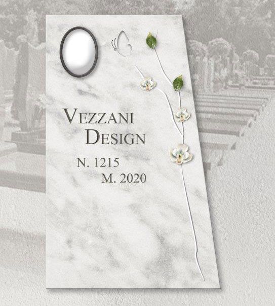 Tombstone with personalized engraving vezzani design 7