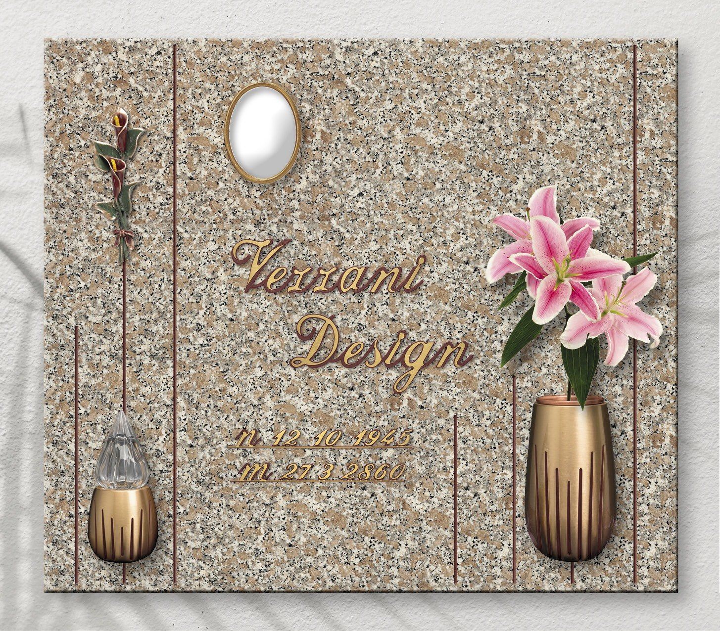 Niche with personalized engraving vezzani design 22
