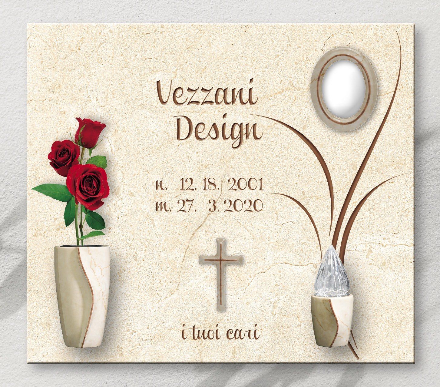 Loculo con incisione personalizzata vezzani design 37