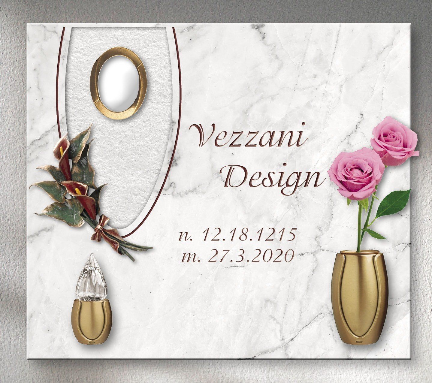 Loculo con incisione personalizzata vezzani design 38