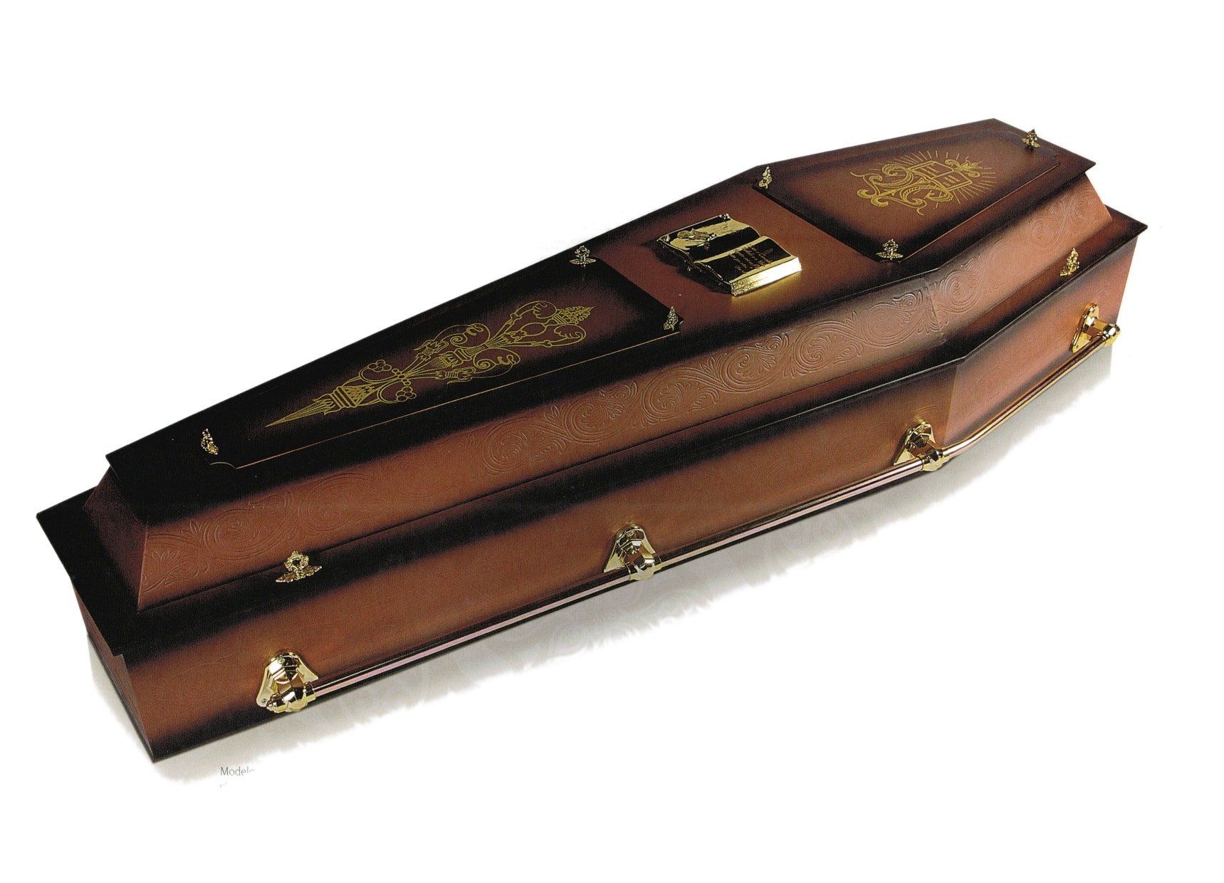 Urna Básica 6 - com visor, alça varão, bíblia e sobre tampa Urna básica 6 - Funerária Central