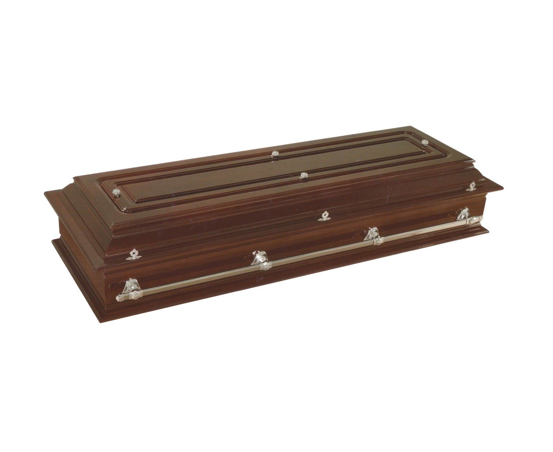 Urna Master 1 - master de mogno quadrada e visor inteiriço Urna Master 1 - Funerária Central
