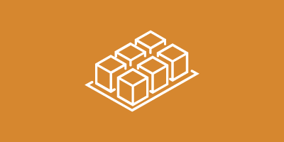 Orange icon shown multiple square box