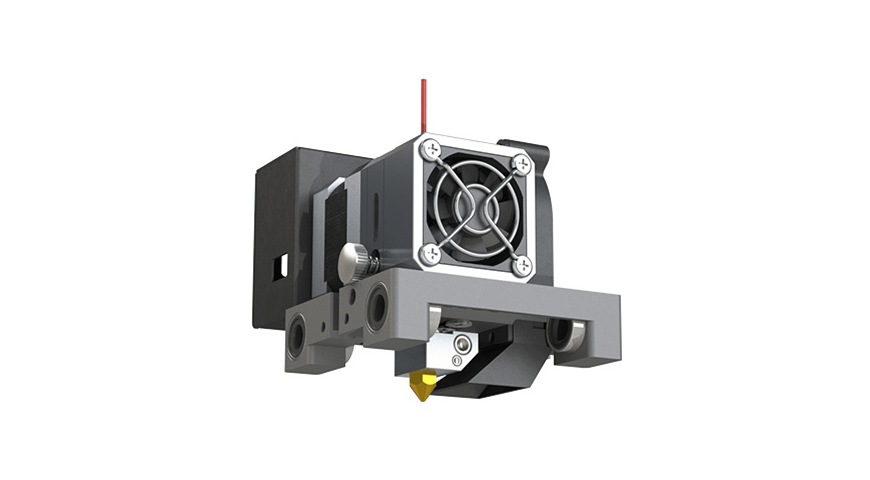 Extruder motor with high temperature hotend and single 0.4mm nozzle