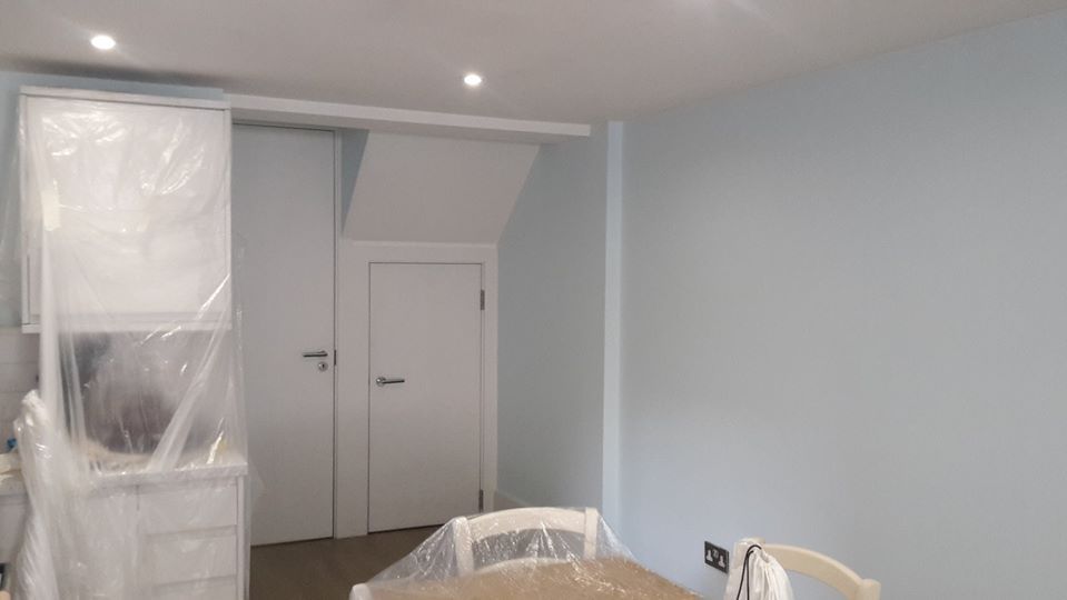 Loft interior painted