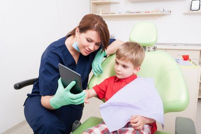 Patient on Dental Office — Teeth Whitening in Harvard, IL Patient on Dental Office — Teeth Whitening in Harvard, IL