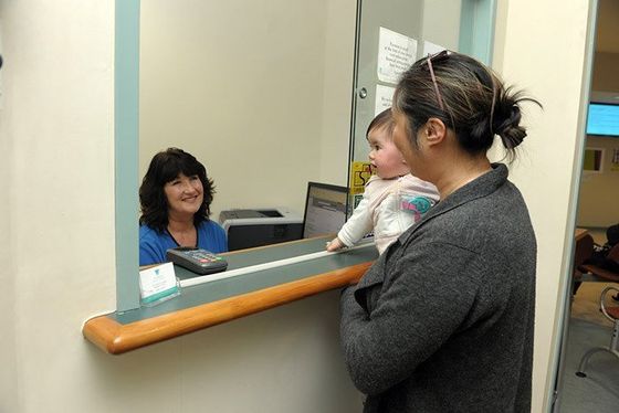 Dentist reception