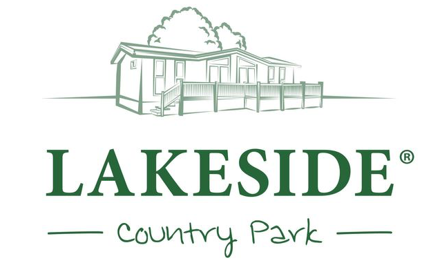 The lakeside country park logo has a drawing of a house on it.