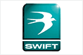 The swift logo is a blue square with a bird on it.